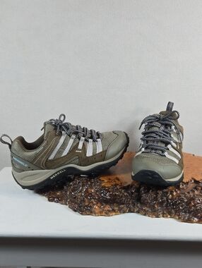 Merrell Women's Waterproof Olive Green Trail Hiking Shoes